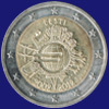 2 € Estland 2012 - 10. Jahrestag der Euroeinführung