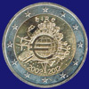 2 € Irland 2012 - 10. Jahrestag der Euroeinführung