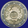 2 € Niederlande 2012 - 10. Jahrestag der Euroeinführung