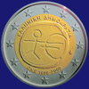 2 € Griechenland 2009 - 10 Jahre Wirtschafts- und Währungsunion (WWU)