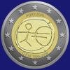 2 € Portugal 2009 - 10 Jahre Wirtschafts- und Währungsunion (WWU)
